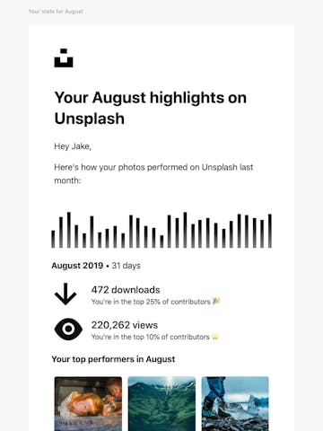 Your August highlights on Unsplash Thumbnail Preview