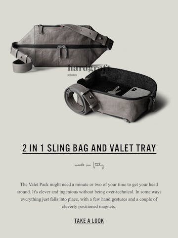 2 in 1 Sling Bag and Valet Tray Thumbnail Preview