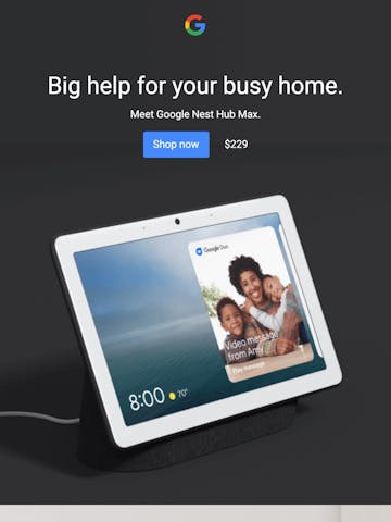 Now available: Google Nest Hub Max Thumbnail Preview