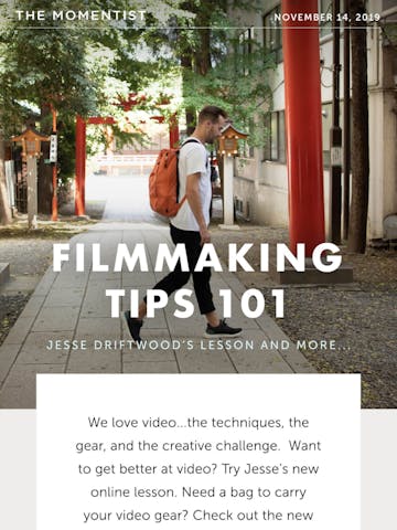 Filmmaking Tips 101: Jesse Driftwood’s Lesson and more… Thumbnail Preview