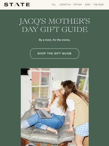 Mother’s Day Email Inspiration from State Thumbnail Preview