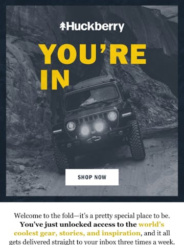 Huckberry Email Design Thumbnail Preview