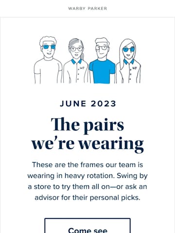 Warby Parker Email Design Thumbnail Preview
