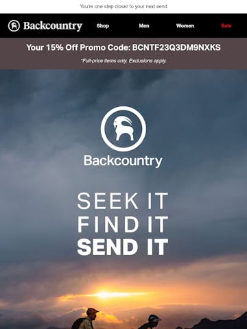 Backcountry Email Design Thumbnail Preview