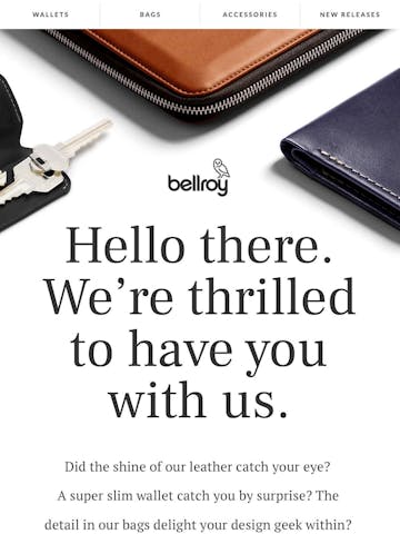 Bellroy Email Design Thumbnail Preview