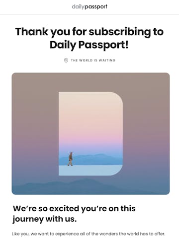 Daily Passport Email Design Thumbnail Preview