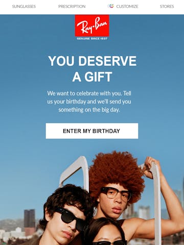 Ray-Ban Email Design Thumbnail Preview