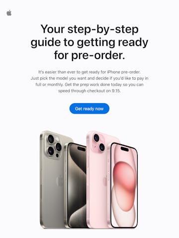 Apple iPhone 15 Launch Email Design Thumbnail Preview