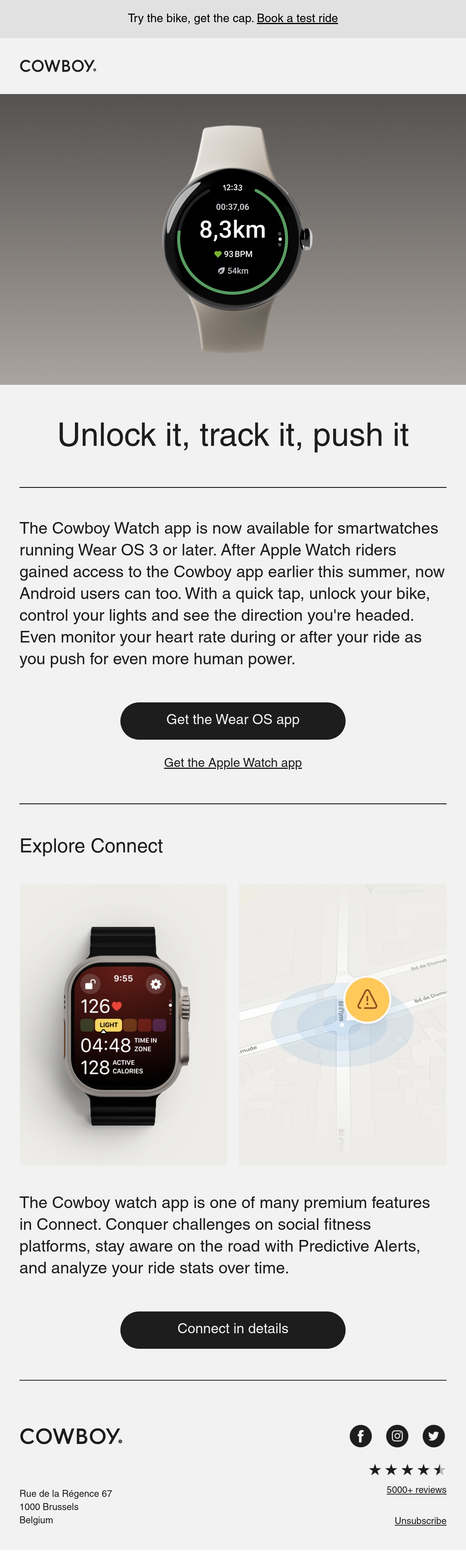 Cowboy bike hot sale apple watch