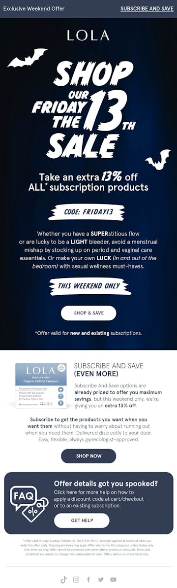 LOLA Email Design Thumbnail Preview