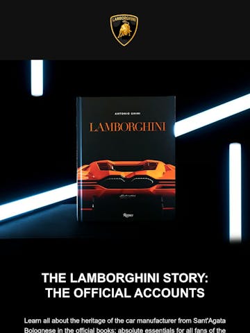 Lamborghini Store | The Official Online Store Email Design Thumbnail Preview