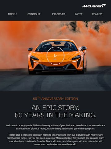 McLaren Email Design Thumbnail Preview