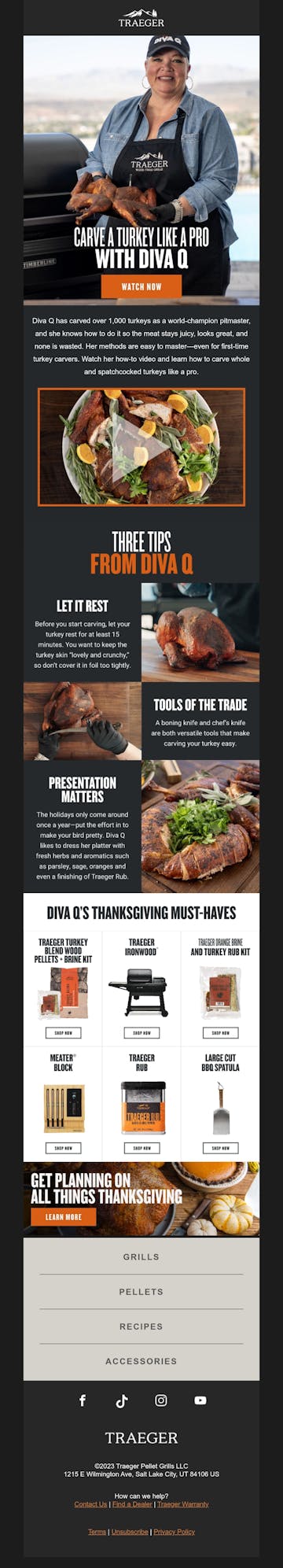 Traeger Email Design Thumbnail Preview