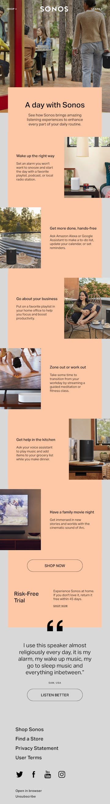 Sonos Email Design Thumbnail Preview