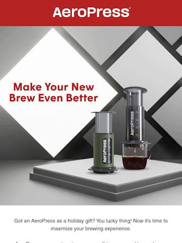 AeroPress Email Design Thumbnail Preview