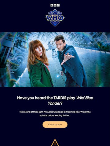 Doctor Who Email Design Thumbnail Preview