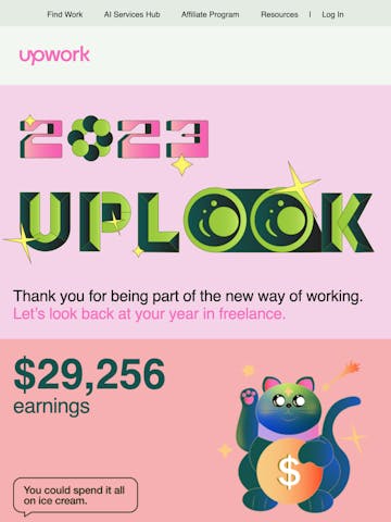 Upwork Email Design Thumbnail Preview