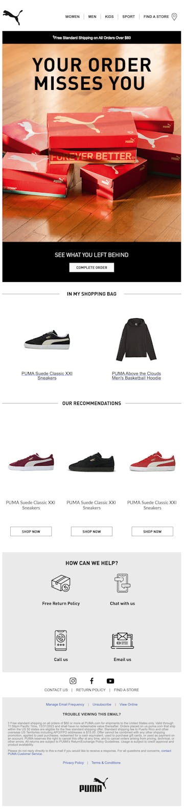 PUMA Email Design Thumbnail Preview