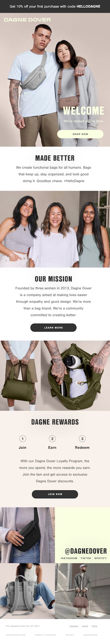 DAGNE DOVER Email Design Thumbnail Preview