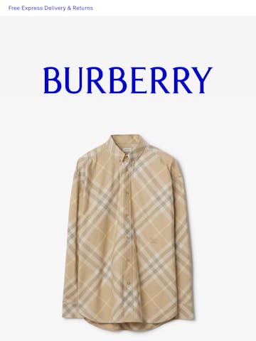 Burberry Email Design Thumbnail Preview