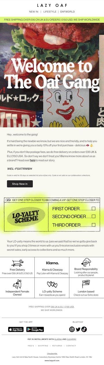 Lazy Oaf Email Design Thumbnail Preview