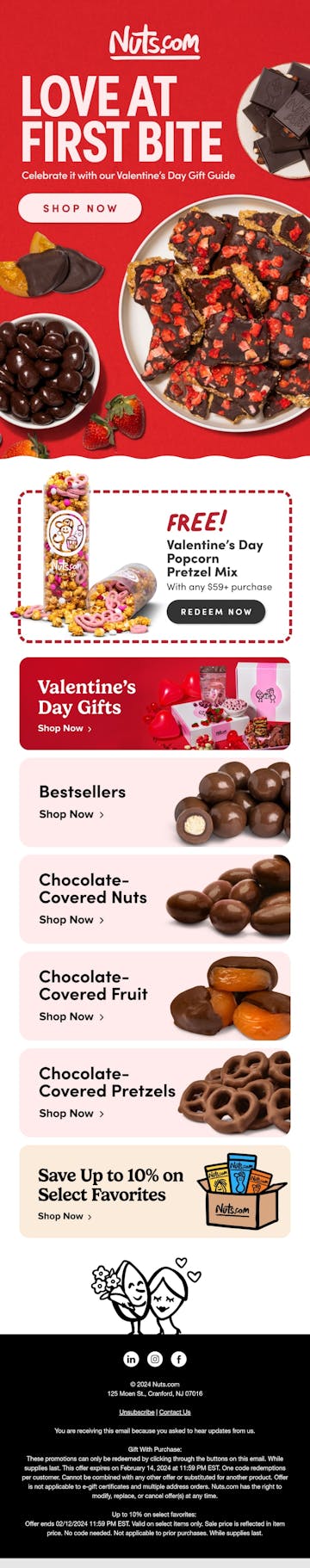 Nuts.com Email Design Thumbnail Preview