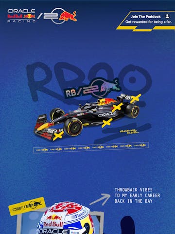 Oracle Red Bull Racing Interactive Email Design Thumbnail Preview