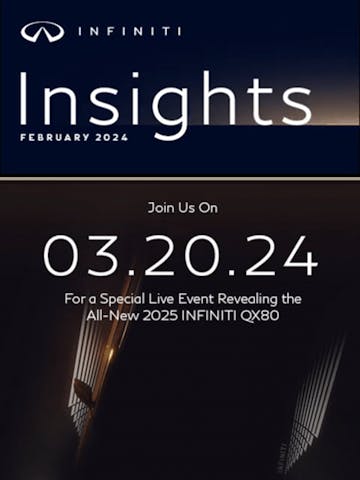INFINITI Monthly Email Design Thumbnail Preview