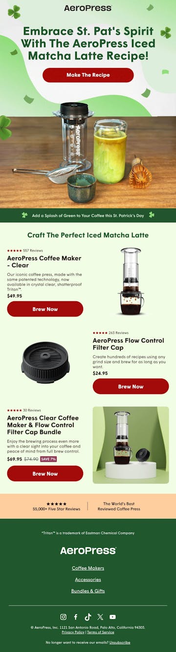 AeroPress Email Design Thumbnail Preview