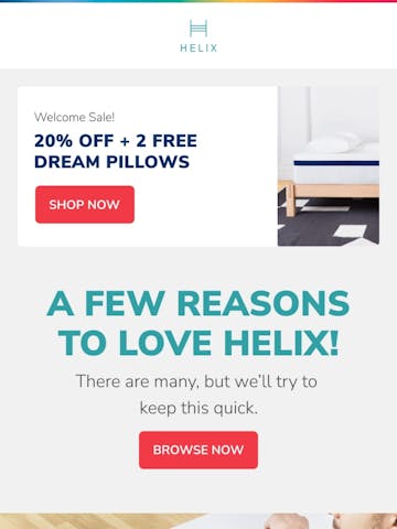 Helix Sleep Email Design Thumbnail Preview