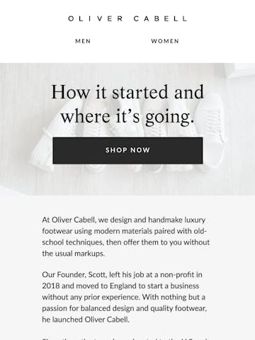 Oliver Cabell Email Design Thumbnail Preview