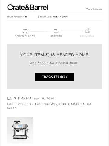 Crate & Barrel Email Designs Thumbnail Preview