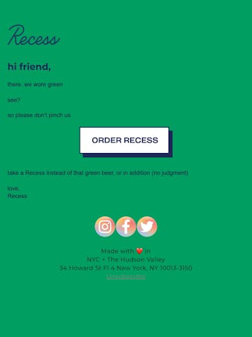 your friends at Recess Email Design Thumbnail Preview