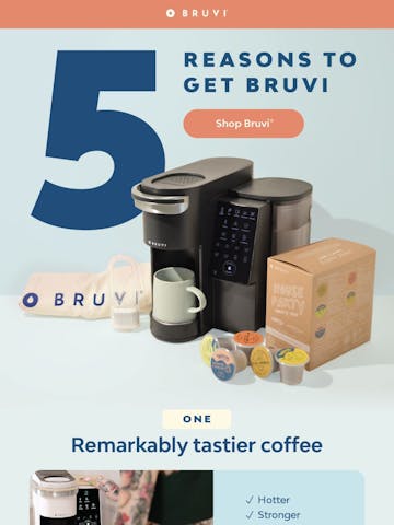 Bruvi | Coffee Genius Email Design Thumbnail Preview