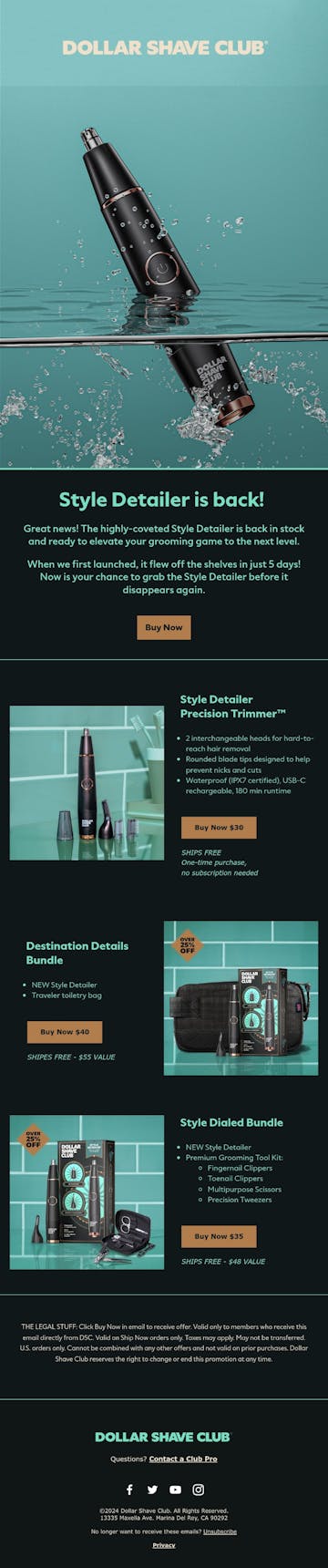 Dollar Shave Club Email Design Thumbnail Preview