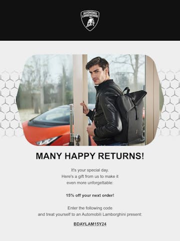 Lamborghini Store | The Official Online Store Email Design Thumbnail Preview