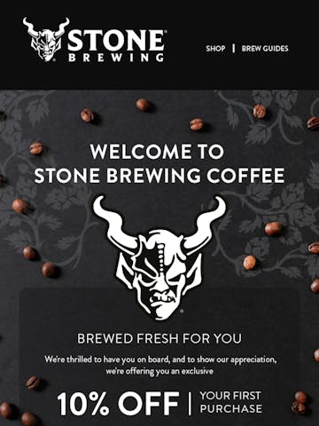 Stone Brewing Coffee Email Design Thumbnail Preview