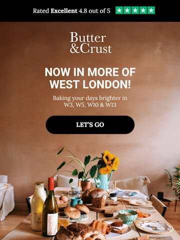 Butter & Crust Email Design Thumbnail Preview