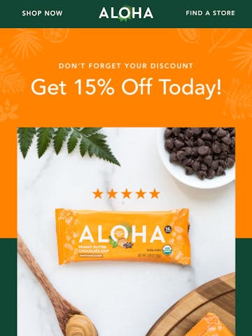 ALOHA Email Design Thumbnail Preview