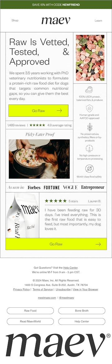 Maev Email Design Thumbnail Preview