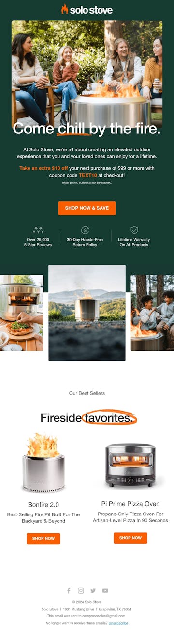 Solo Stove Email Design Thumbnail Preview