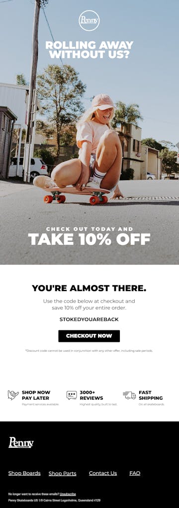 Penny Skateboards Email Design Thumbnail Preview
