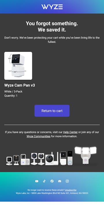 Wyze Email Design Thumbnail Preview