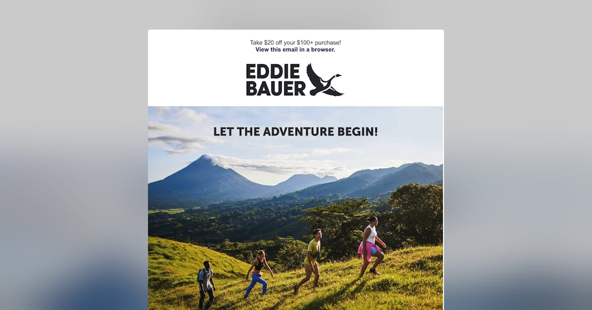Email Inspiration from Eddie Bauer Email Love