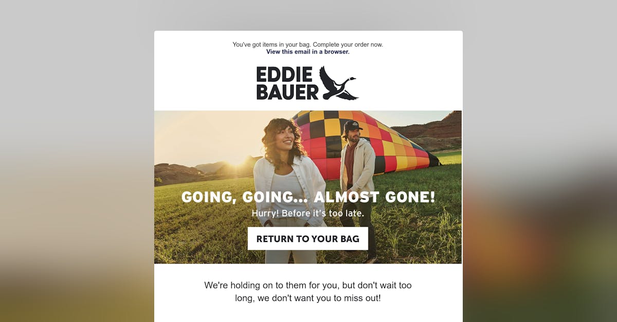 Email Inspiration from Eddie Bauer Email Love