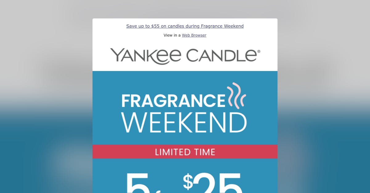 Email Inspiration from Yankee Candle Email Love