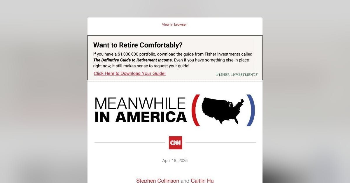 Email Inspiration from CNN’s Meanwhile in America - Email Love